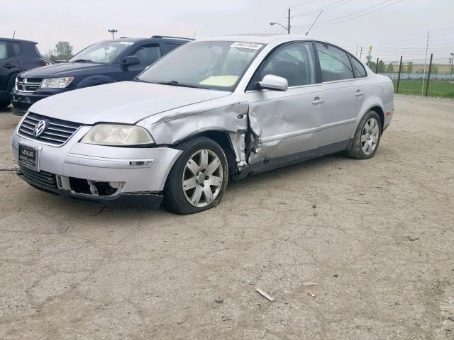 WVWTH63B23P298827 - 2003 VOLKSWAGEN PASSAT GLX SILVER photo 2