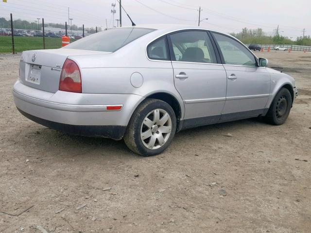 WVWTH63B23P298827 - 2003 VOLKSWAGEN PASSAT GLX SILVER photo 4