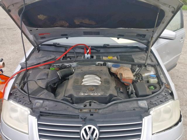 WVWTH63B23P298827 - 2003 VOLKSWAGEN PASSAT GLX SILVER photo 7