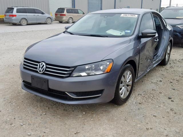 1VWAT7A38FC028954 - 2015 VOLKSWAGEN PASSAT S GRAY photo 2