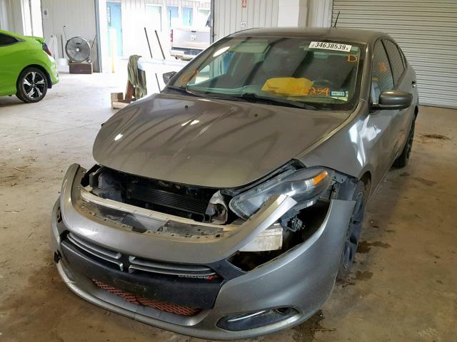 1C3CDFBA7DD142259 - 2013 DODGE DART SXT GRAY photo 2