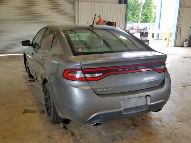 1C3CDFBA7DD142259 - 2013 DODGE DART SXT GRAY photo 3