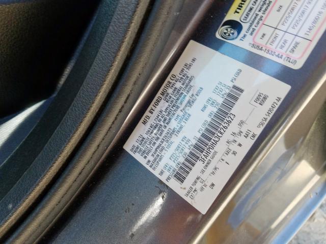 3FAHP0HA3CR263623 - 2012 FORD FUSION SE  photo 10