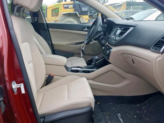 KM8J33A26HU312630 - 2017 HYUNDAI TUCSON LIM RED photo 5