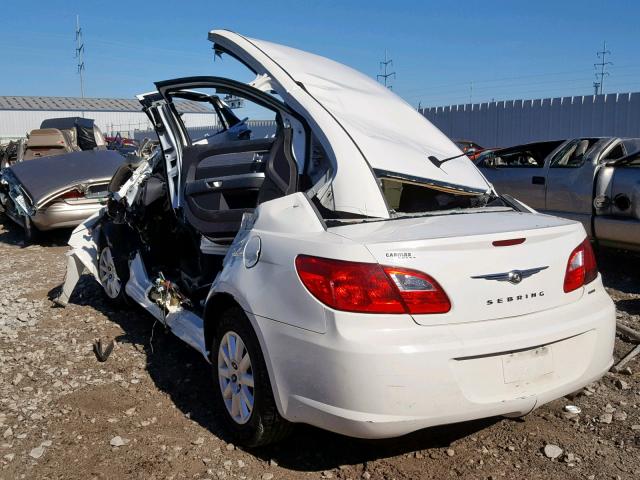 1C3CC4FB4AN228581 - 2010 CHRYSLER SEBRING TO WHITE photo 3