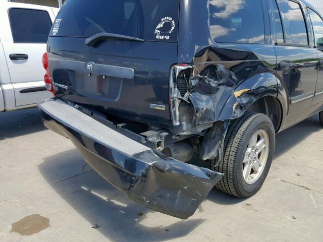 1D8HD48P47F538953 - 2007 DODGE DURANGO SL BLACK photo 9