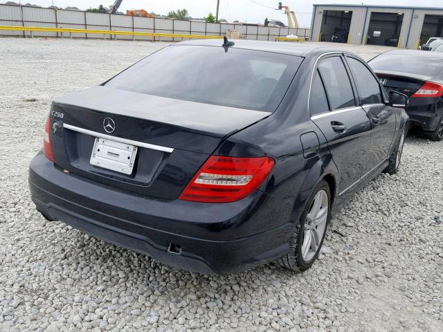 WDDGF4HB9CR234718 - 2012 MERCEDES-BENZ C 250 BLACK photo 4