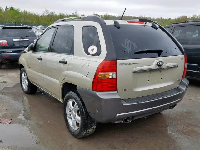 KNDJE723477443890 - 2007 KIA SPORTAGE E GOLD photo 3