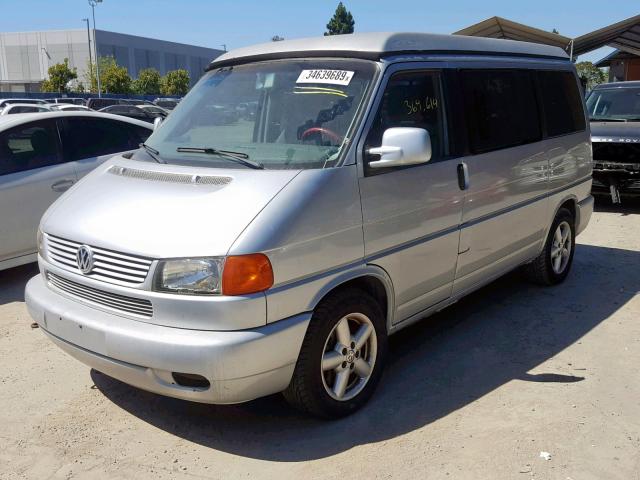 WV2NB47082H096933 - 2002 VOLKSWAGEN EUROVAN MV SILVER photo 2