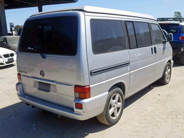 WV2NB47082H096933 - 2002 VOLKSWAGEN EUROVAN MV SILVER photo 4