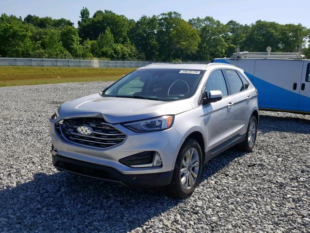 2FMPK3K98KBB56774 - 2019 FORD EDGE TITAN SILVER photo 2