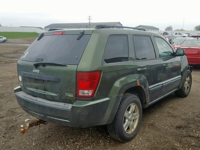 1J8HR48P87C657132 - 2007 JEEP GRAND CHER GREEN photo 4