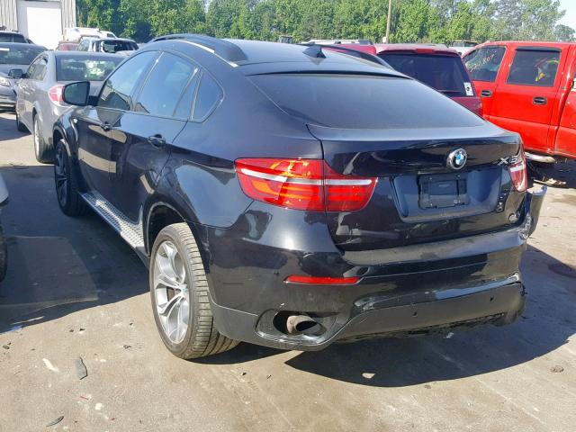 5UXFG2C59E0K41473 - 2014 BMW X6 XDRIVE3 BLACK photo 3