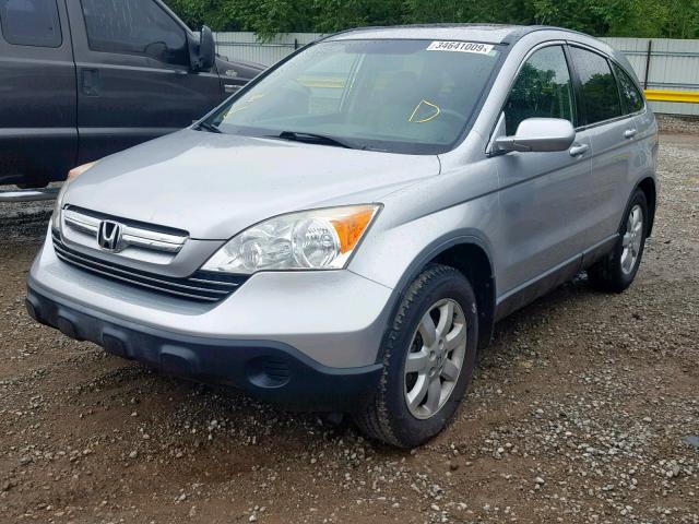 JHLRE38729C002259 - 2009 HONDA CR-V EXL SILVER photo 2