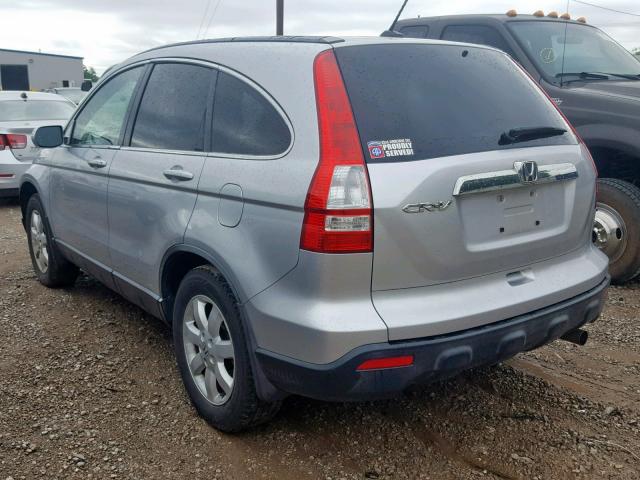 JHLRE38729C002259 - 2009 HONDA CR-V EXL SILVER photo 3