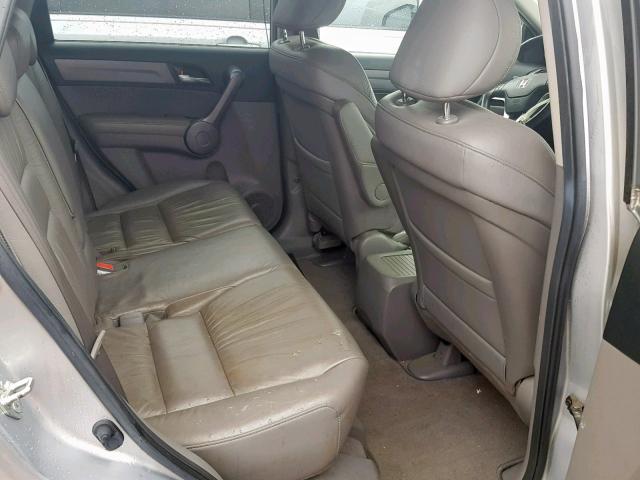 JHLRE38729C002259 - 2009 HONDA CR-V EXL SILVER photo 6