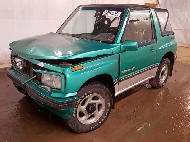 2CNBJ18U7R6939598 - 1994 GEO TRACKER GREEN photo 2