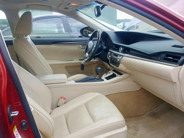 JTHBK1GG5D2069478 - 2013 LEXUS ES 350 BURGUNDY photo 5