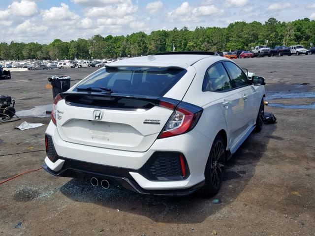 SHHFK7H94JU213034 - 2018 HONDA CIVIC SPOR WHITE photo 4