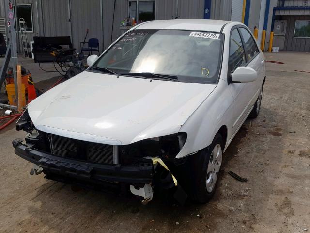 KNAFE122985570252 - 2008 KIA SPECTRA EX WHITE photo 2