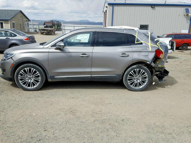 2LMTJ8LR1GBL81076 - 2016 LINCOLN MKX RESERV GRAY photo 9