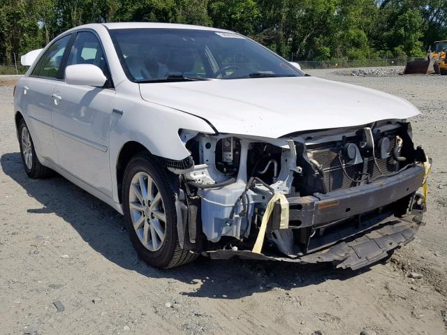 4T1BB3EK2AU114120 - 2010 TOYOTA CAMRY HYBR WHITE photo 1