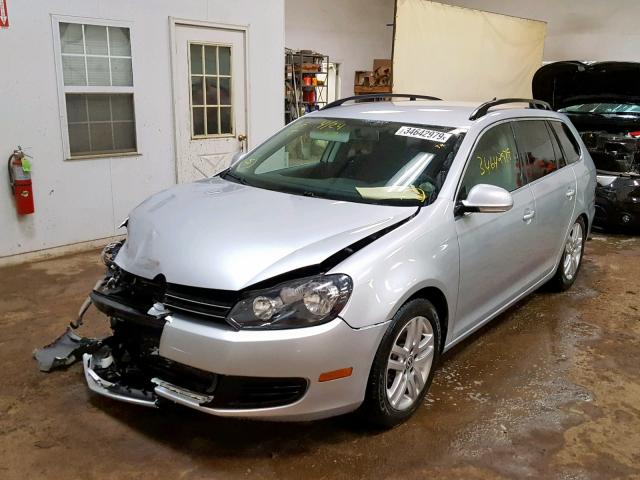 3VWPL7AJ4DM665439 - 2013 VOLKSWAGEN JETTA TDI SILVER photo 2