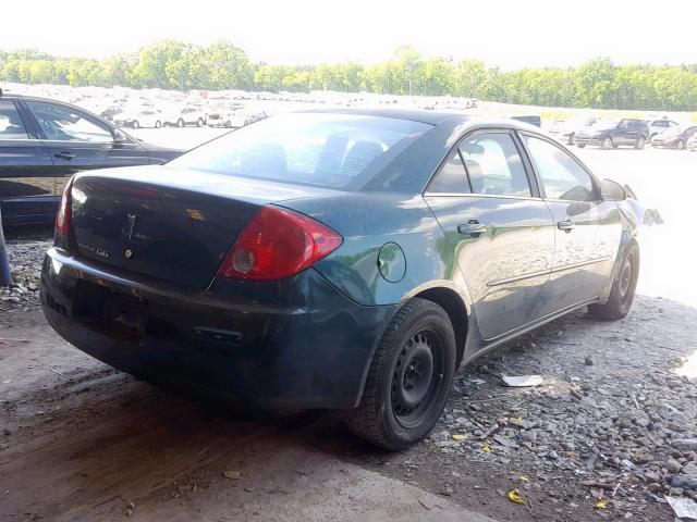 1G2ZF58B774208876 - 2007 PONTIAC G6 VALUE L GREEN photo 4