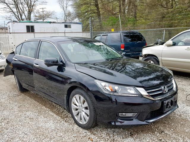 1HGCR2F83DA000491 - 2013 HONDA ACCORD EXL BLACK photo 1