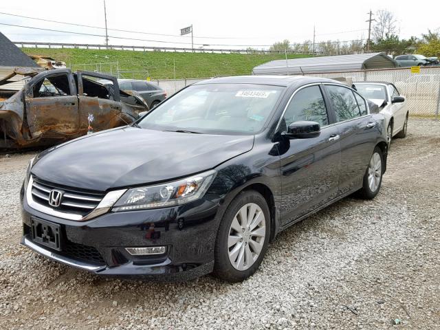 1HGCR2F83DA000491 - 2013 HONDA ACCORD EXL BLACK photo 2