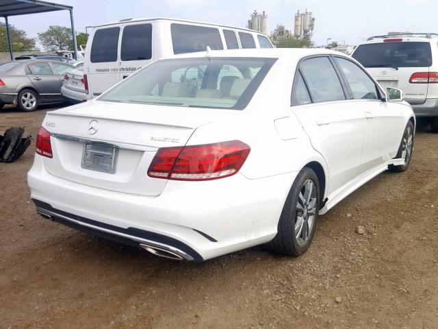 WDDHF9HB9EA904867 - 2014 MERCEDES-BENZ E 250 BLUE WHITE photo 4