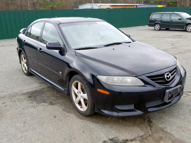 1YVHP84D845N65691 - 2004 MAZDA 6 S BLACK photo 1