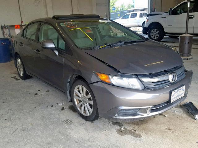 2HGFB2F97CH516721 - 2012 HONDA CIVIC EXL ნაცრისფერი ფოტო 1