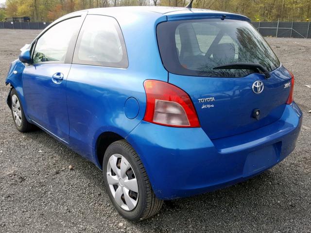 JTDJT923185151502 - 2008 TOYOTA YARIS BLUE photo 3