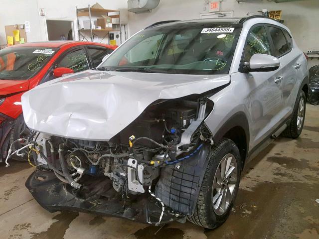 KM8J3CA41HU254881 - 2017 HYUNDAI TUCSON LIM SILVER photo 2