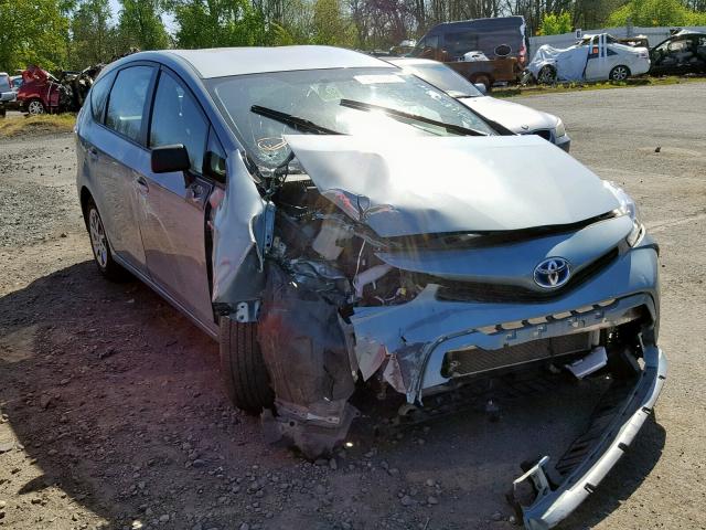 JTDZN3EU7GJ051036 - 2016 TOYOTA PRIUS V BLUE photo 1