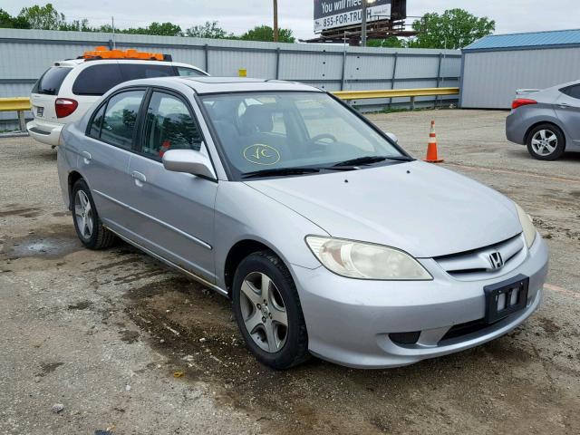 JHMES26774S000196 - 2004 HONDA CIVIC EX SILVER photo 1