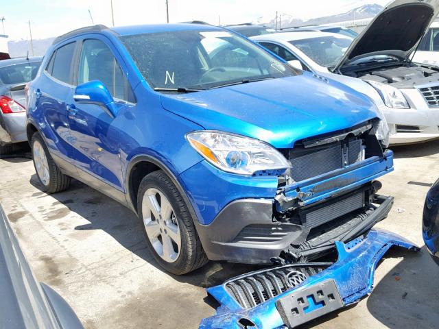 KL4CJESB7GB621363 - 2016 BUICK ENCORE BLUE photo 1