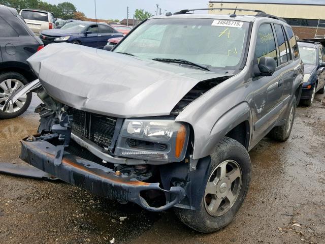 1GNDS13S152285308 - 2005 CHEVROLET TRAILBLAZE TAN photo 2