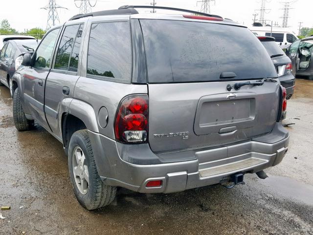 1GNDS13S152285308 - 2005 CHEVROLET TRAILBLAZE TAN photo 3