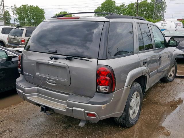 1GNDS13S152285308 - 2005 CHEVROLET TRAILBLAZE TAN photo 4