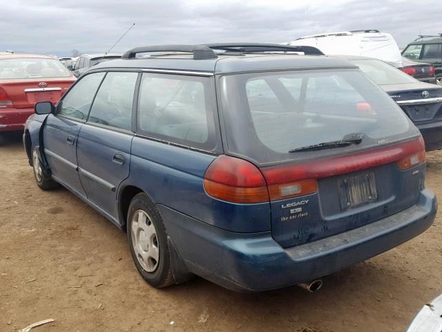 4S3BK4359W7314232 - 1998 SUBARU LEGACY L GREEN photo 3