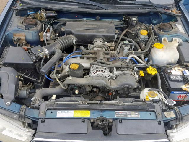 4S3BK4359W7314232 - 1998 SUBARU LEGACY L GREEN photo 7