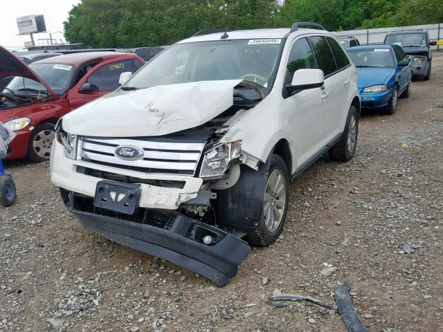 2FMDK3JC5ABA37322 - 2010 FORD EDGE SEL WHITE photo 2