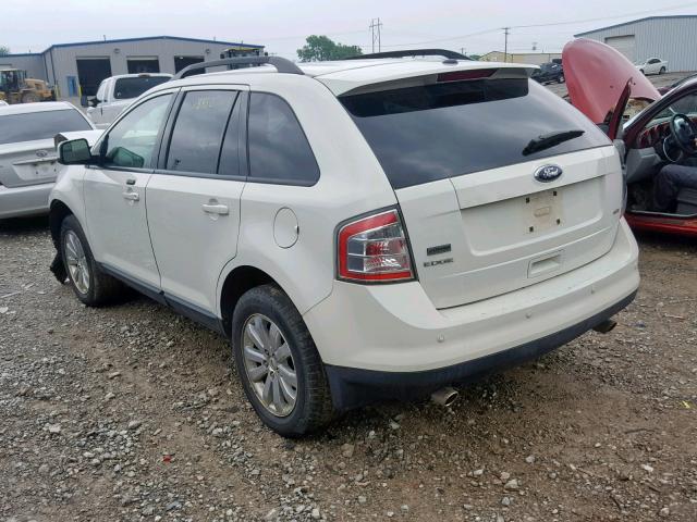 2FMDK3JC5ABA37322 - 2010 FORD EDGE SEL WHITE photo 3