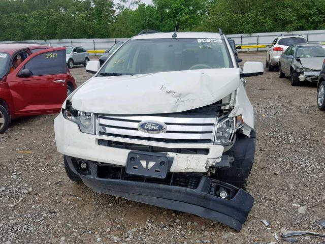 2FMDK3JC5ABA37322 - 2010 FORD EDGE SEL WHITE photo 9