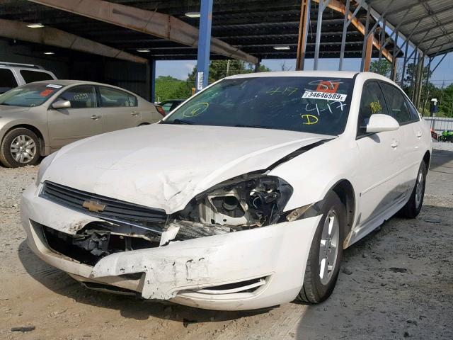 2G1WT57K091268434 - 2009 CHEVROLET IMPALA 1LT WHITE photo 2