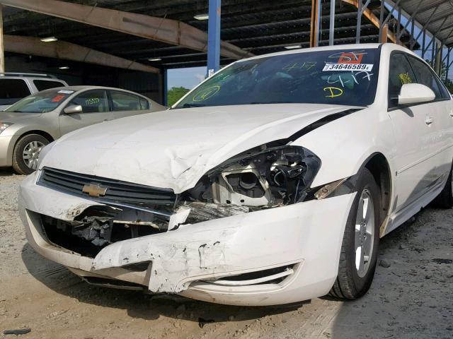 2G1WT57K091268434 - 2009 CHEVROLET IMPALA 1LT WHITE photo 9