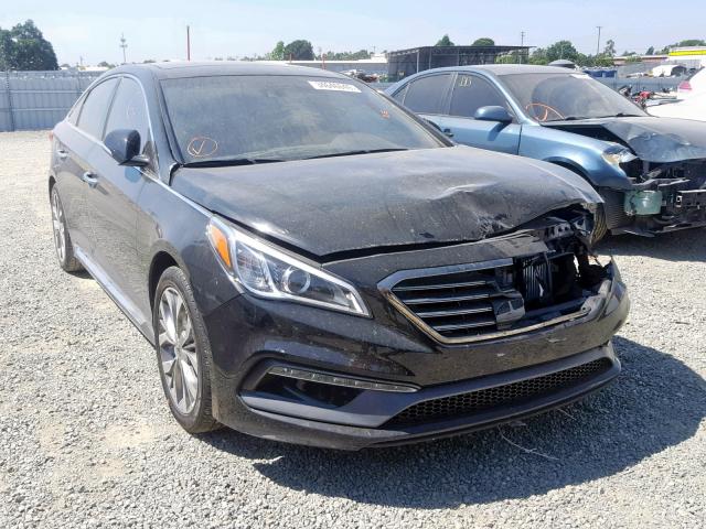 5NPE34ABXFH124664 - 2015 HYUNDAI SONATA SPO BLACK photo 1