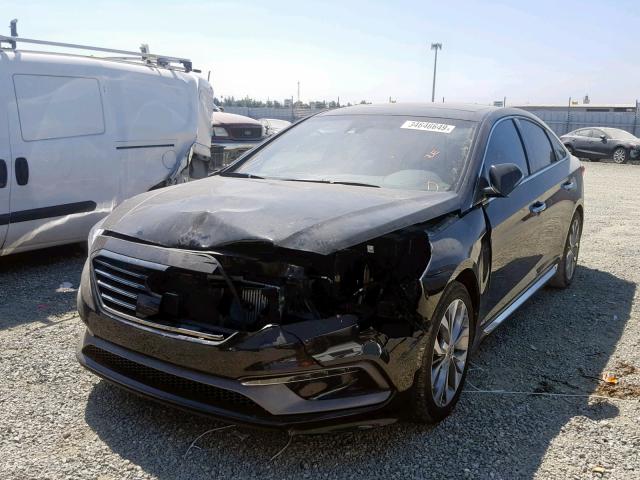 5NPE34ABXFH124664 - 2015 HYUNDAI SONATA SPO BLACK photo 2